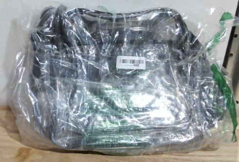 Mochila Transparente J.CARP de Alta Resistencia | Bolsa Durable Ver a Través | Grande | Negro