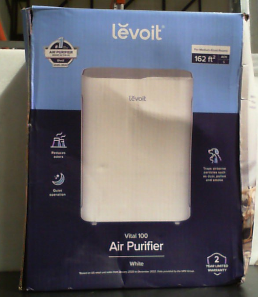 Purificador de Aire Levoit para Hogar y Recámara | Silencioso con Prefiltro Lavable | Para Caspa, Humo, Polvo y Polen | Certificado AHAM | Elimina Olores