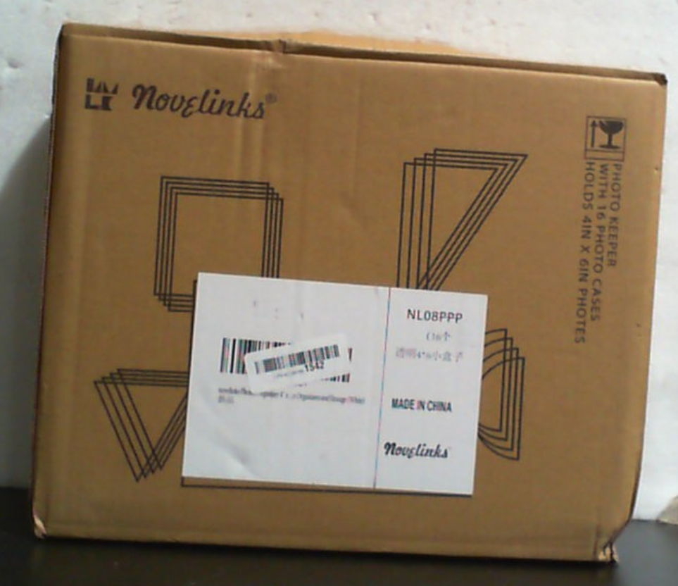 Organizador de Fotos novelinks Transparente 4x6 Pulgadas | Caja con 16 Cajas Internas y Asa | Almacenamiento de Fotos y Manualidades | Plástico | Transparente