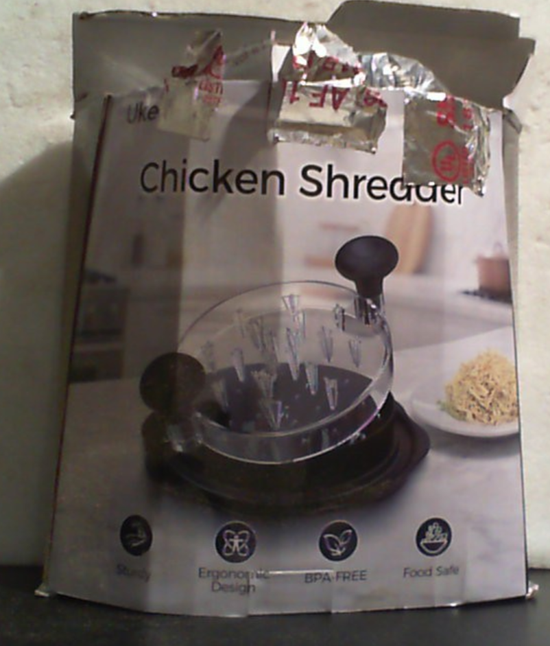 Ukeetap Triturador de Pollo Pro de 10 Pulgadas | Deshebrador de Carne Sin BPA, Base Antideslizante y Mango Ergonomico, Negro