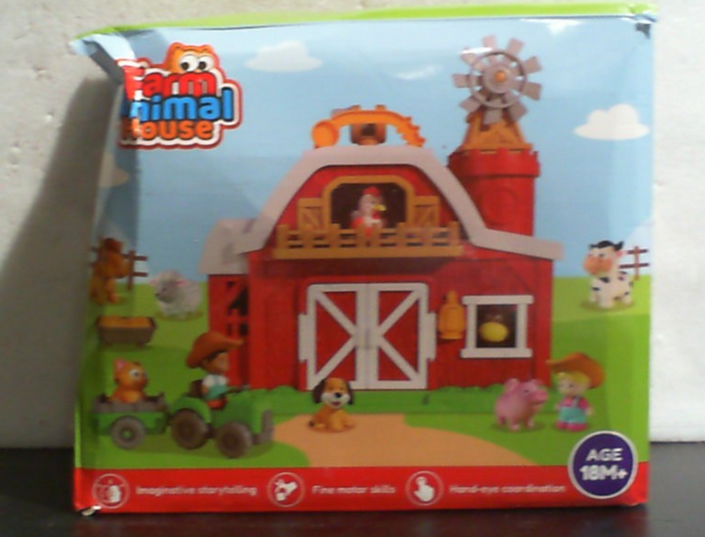 Set de Granja 15 Piezas | Establo Grande con Animales para Ninos Pequenos | Juguetes Montessori de Aprendizaje | Animales de Juego con Tractor | Regalo 18 Meses a 2 Anos