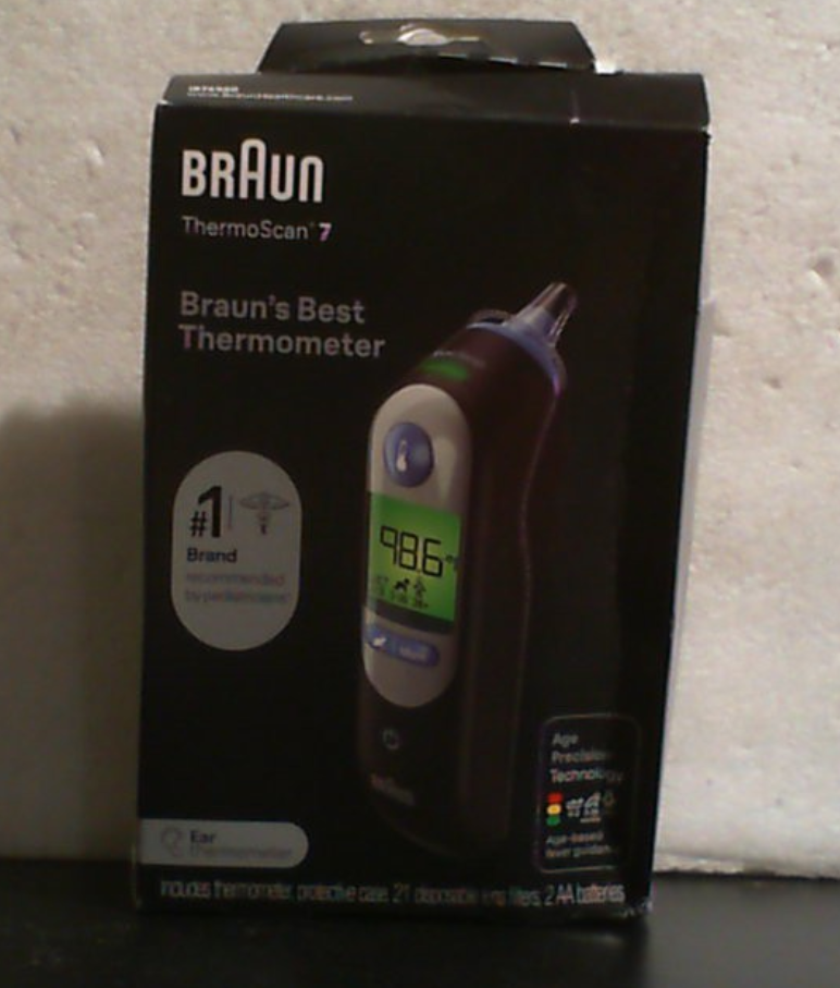 Termómetro Digital de Oído Braun ThermoScan 7 | Para Adultos, Bebés e Infantes | Guía de Fiebre Ajustada por Edad | Marca #1 Recomendada por Pediatras
