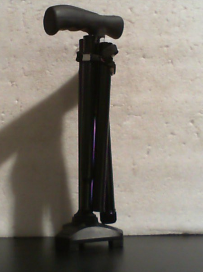 Bastón Plegable HurryCane Freedom Edition con Mango en T | Base Patentada SteadiGrip | Altura Ajustable | Diseño Liviano y Plegable | Negro