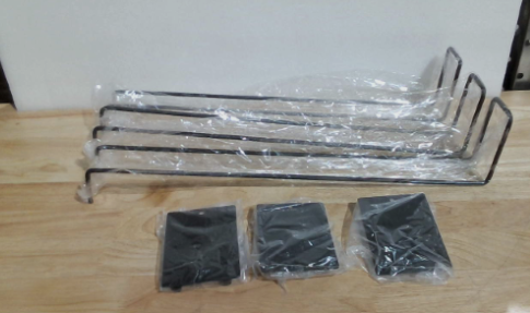 set de organizadores o separadores metálicos verticales para estantes de clóset (Wire Shelf Dividers