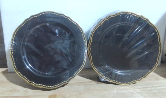 platos desechables de plástico premium de alta resistencia (Disposable Plastic Dinner Plates)