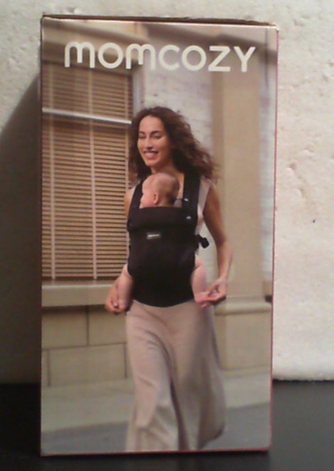 Portabebe Ergonomico Momcozy Purehug | Liviano y Comodo para 7-45 lbs | Soporte Lumbar Reforzado | Manos Libres de Recien Nacido a Nino | Gris