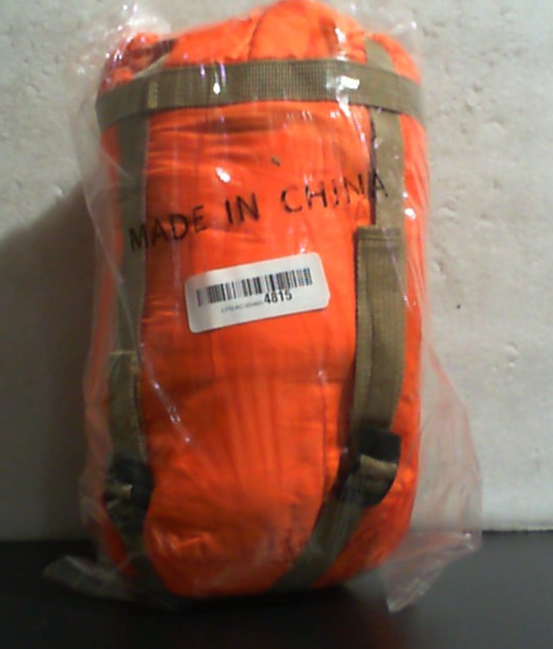 Saco de Dormir ECOOPRO para Clima Calido | Portatil, Impermeable, Compacto y Ligero | con Bolsa de Compresion | Camping y Senderismo | Naranja
