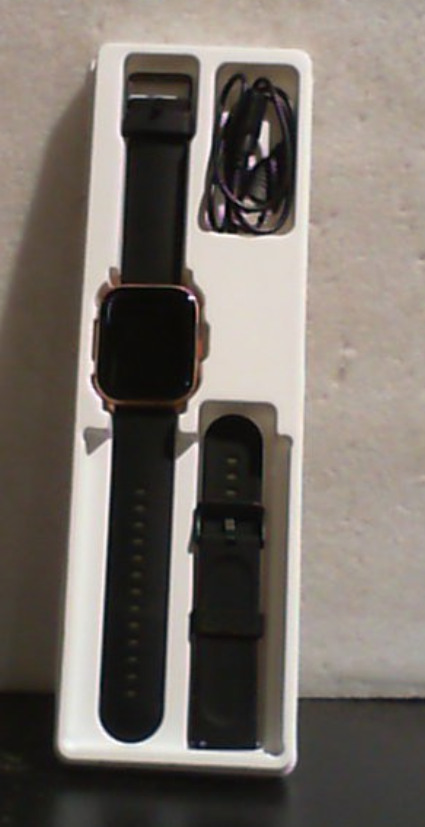 Smartwatch RUIMEN para Hombre y Mujer | Hacer/Contestar Llamadas, 2 Correas | Pantalla 1.8 Pulgadas para iOS/Android | Monitor Cardíaco e Impermeable | Negro/Cobre