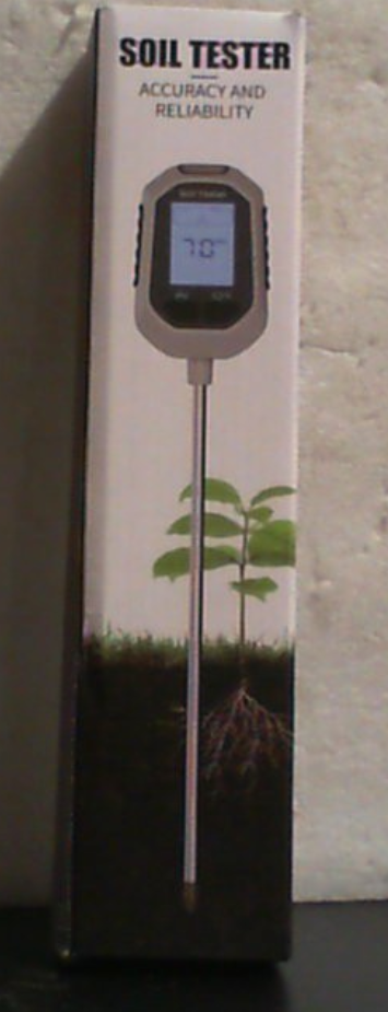 YAMRON Medidor de Suelo 4 en 1 | Humedad, Temperatura, pH y Luz Solar | Pantalla LCD con Retroiluminación para Jardinería y Plantas