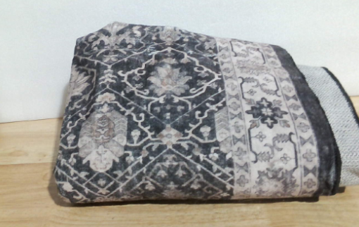 alfombra de área lavable con diseño oriental o vintage desgastado