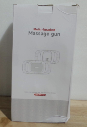 caja de un masajeador ergonómico de vibración de cabezales múltiples
