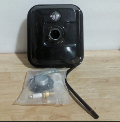 GREHUA Tanque de Gasolina 212cc con Medidor de Nivel de Combustible | Compatible con Predator 212, 196cc, 224cc, 6.5hp, GX160, GX200 Clone | Coleman CT200U, BT200X, KT196, Massimo, Baja Warrior, MB200 | Mini Moto y Go Kart