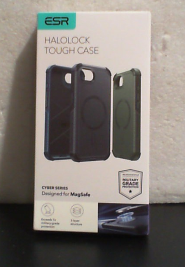 ESR Funda para iPhone 17e y iPhone 16e | Proteccion Militar contra Caidas de 7 Metros | Compatible con MagSafe | Cover Rugoso Absorbe Impactos | Serie Cyber | Verde Militar