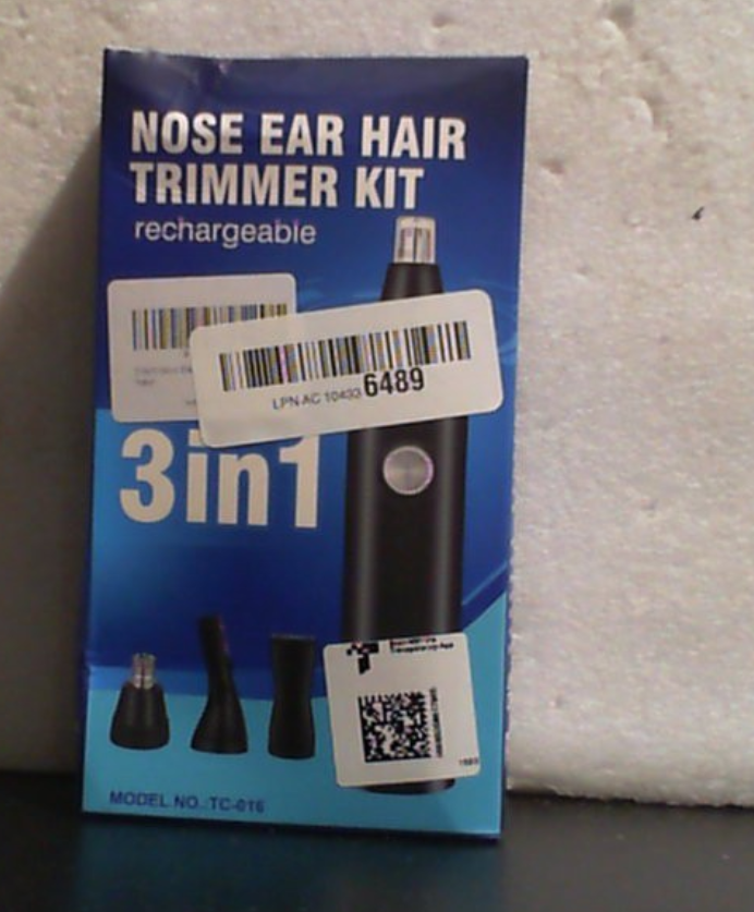 Recortadora de Vello Nasal para Hombre 3 en 1 | Profesional, Indolora, Recargable USB-C para Nariz y Cejas, Pantalla LED, Cuchillas Doble Filo, IPX7