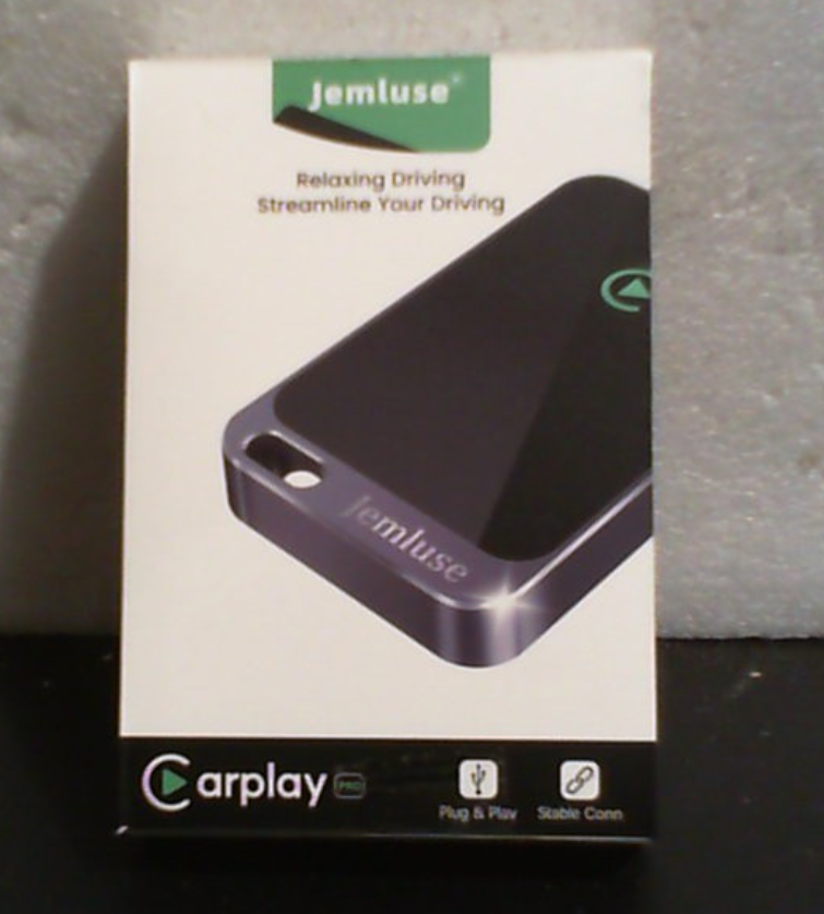 Adaptador Jemluse CarPlay Inalambrico para iPhone | Conexion Multiusuario sin Interrupciones | Convierte CarPlay con Cable a Inalambrico | Sin Latencia desde iOS 10+ | USB-C | Gris