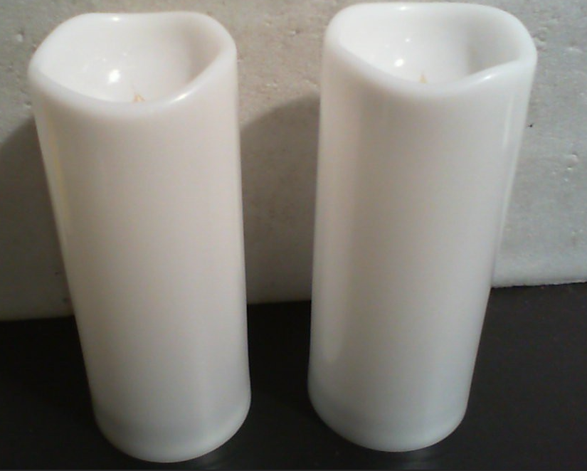 Paquete de 2 velas LED blancas