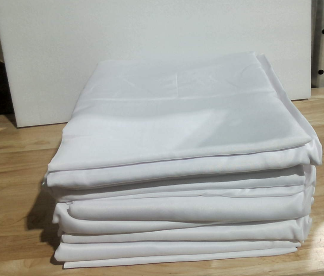 Manteles Redondos Blancos Fitable, 6 Piezas | 120 Pulgadas de Diametro | Resistentes a Manchas y Lavables | Poliester para Bodas y Eventos