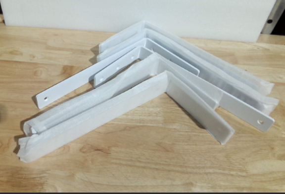 Soporte Blanco para Estante Flotante 12 Pulgadas | Pack de 6 Heavy Duty con Herrajes de Montaje DIY CONTIENE 6 UNIDADES