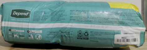 paquete de ropa interior desechable para la incontinencia Depend Fresh Protection para hombre,