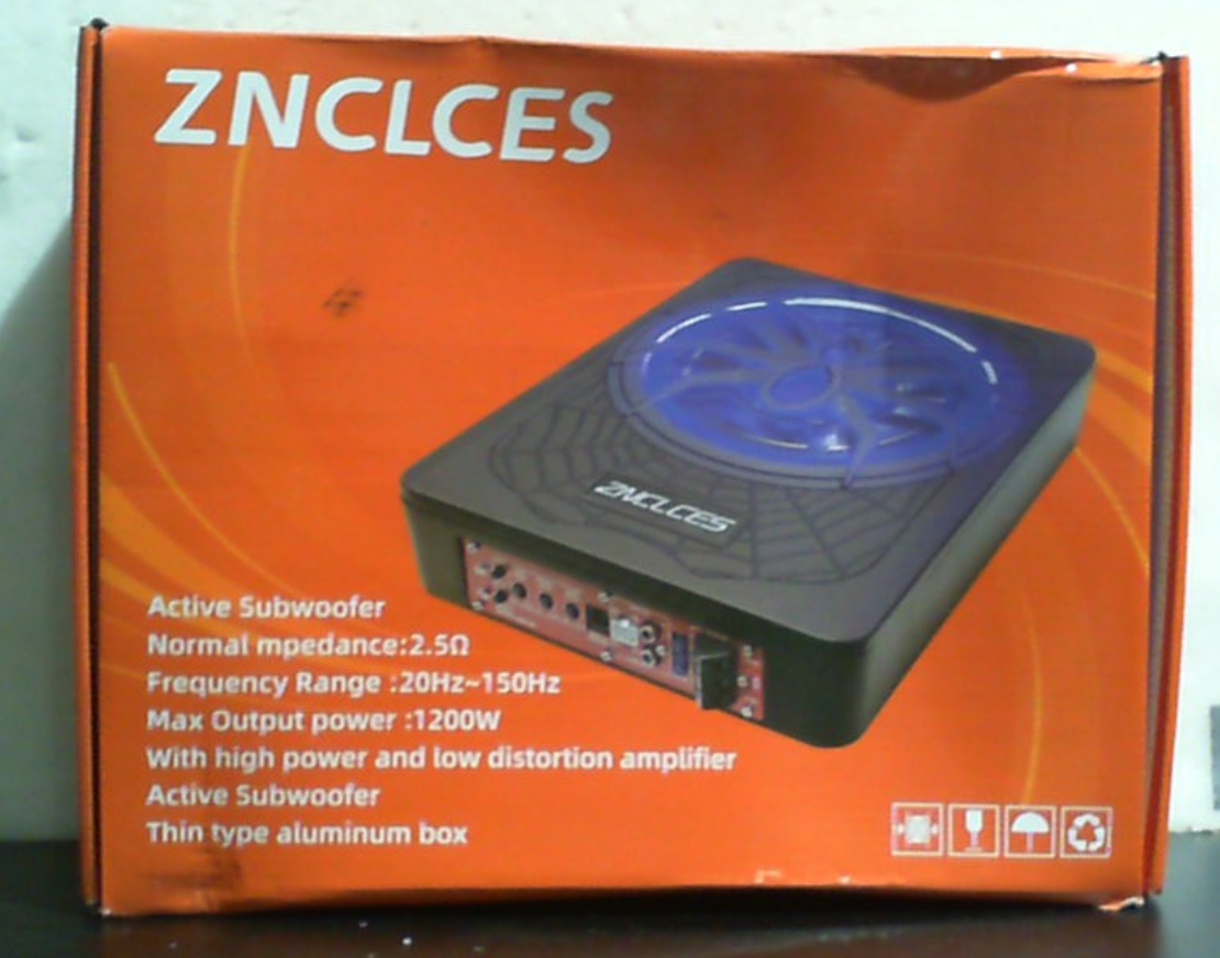 Znclces Subwoofer para automóvil de 10 pulgadas y 1200 W actualizado para debajo del asiento