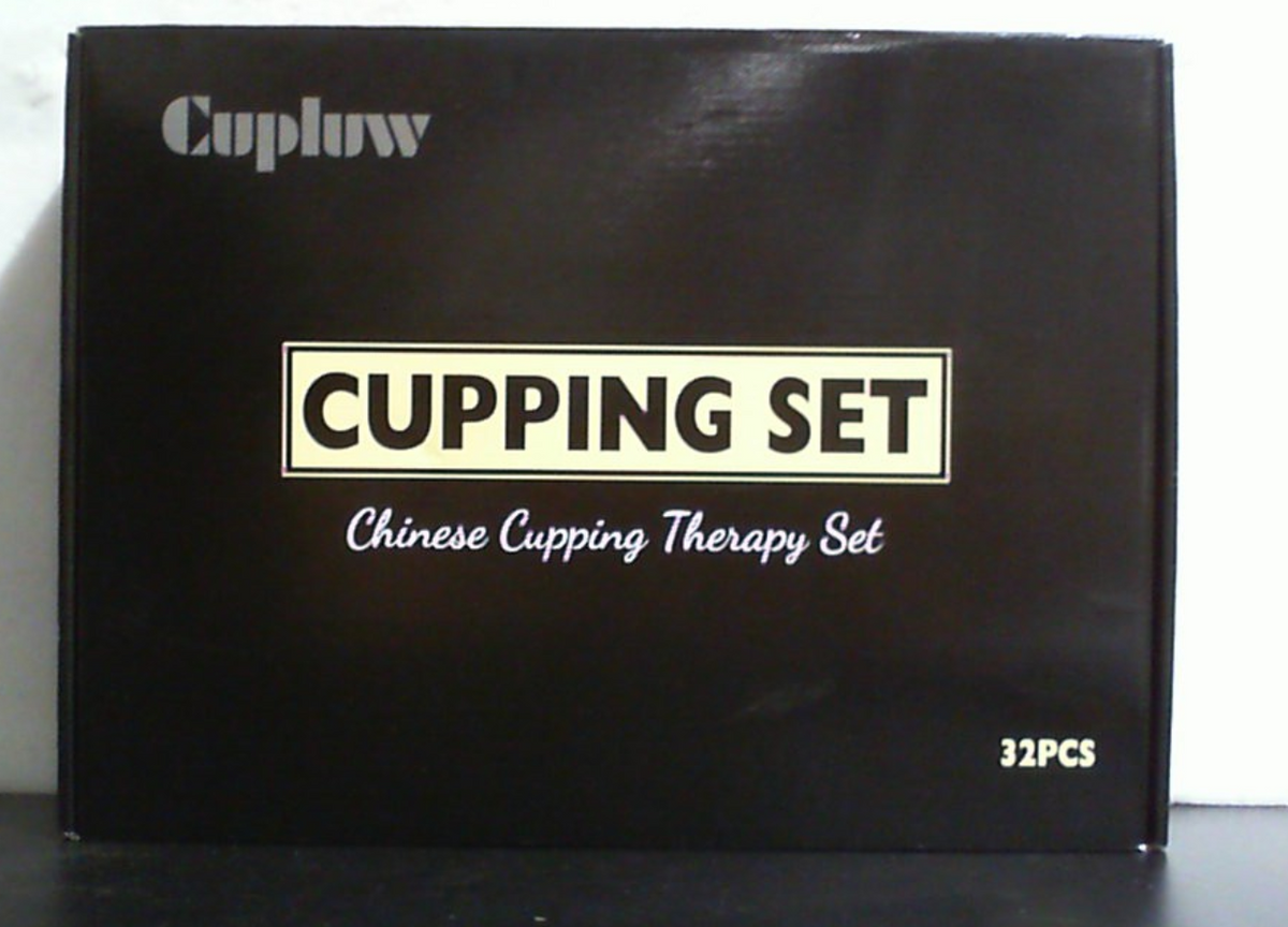 Cupluw Kit de ventosas para terapia de masaje, juego profesional de ventosas chinas de 32 tazas