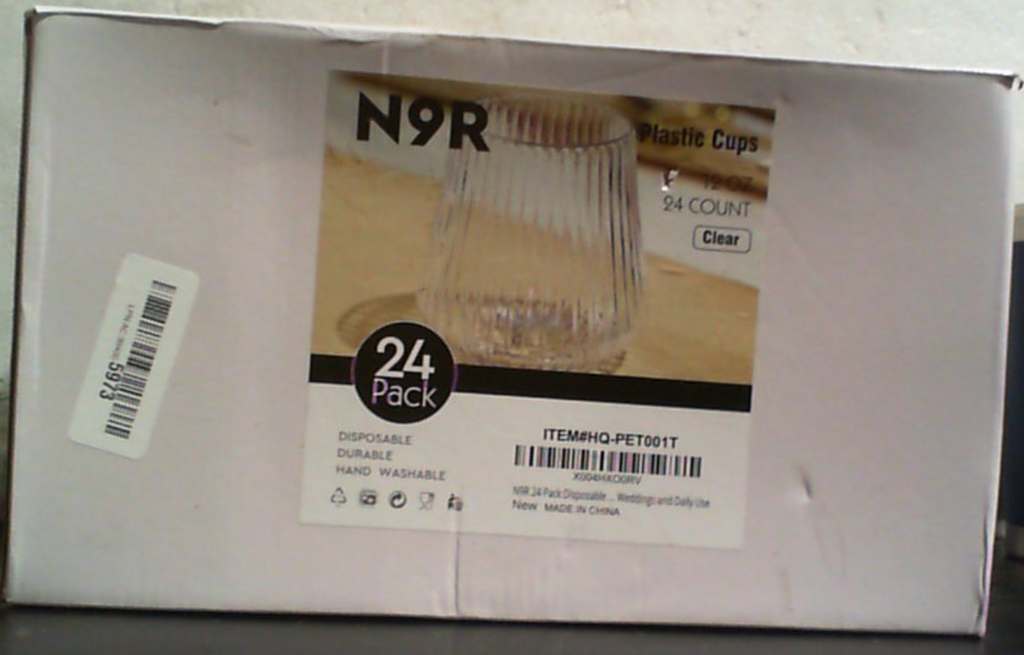 N9R 24 copas de vino de plástico desechables, vasos de cóctel y Spritz de 14 onzas