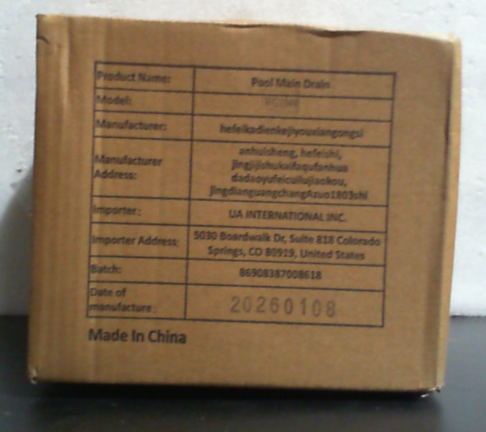 Sello para piscina Hayward - Desagüe inferior antivórtice - 1 pulgada 1/2 - Revestimiento