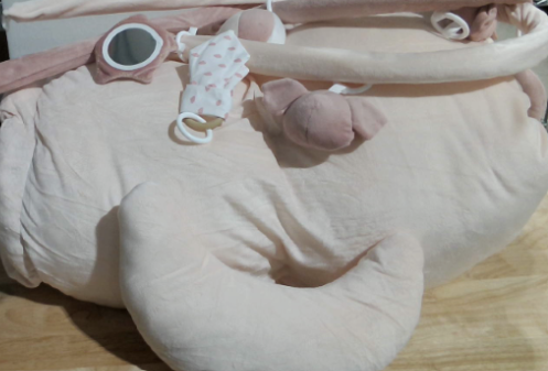 Gimnasio de Actividades para Bebe | Tapete Tummy Tim Convertible en Piscina de Pelotas | Rosa