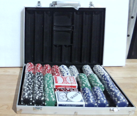 Comie Set de Poker  | Maletin de Aluminio para Viaje | Fichas de 11.5 Gramos | Texas Holdem Blackjack