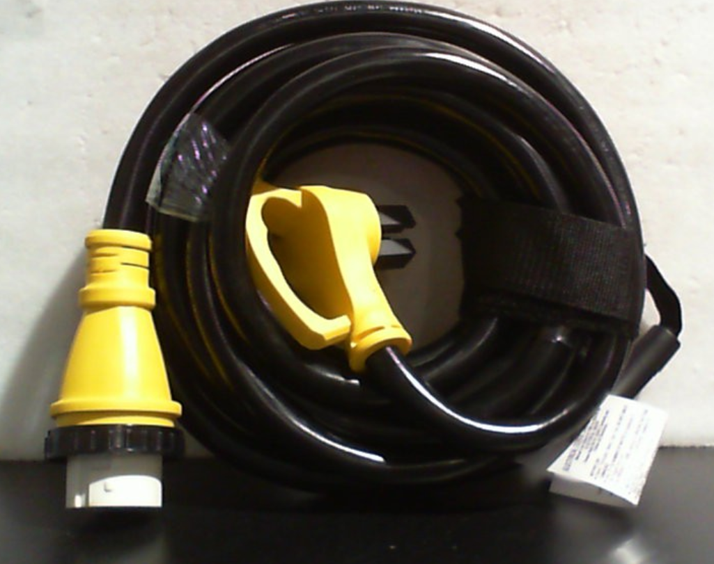 Cable de Generador 50 Amp 25 Pies | NEMA 14-50P/SS2-50R | Servicio Pesado 4 Conductores | Cobre Puro STW | Enchufe Hembra con Twist Lock | Para RV y Camper | Certificado ETL