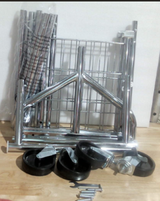 Carrito de Exhibición Promocional Tipo Canasta / Canasto de Liquidación Plegable ( PRODUCTO VIENE A COMO ESTA EN LA SEGUNDA IMAGEN )