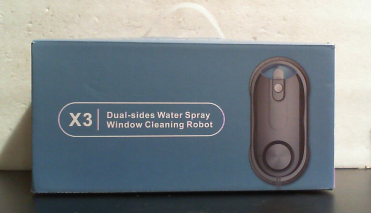 Robot Limpiador de Ventanas KKI | Automático con Doble Spray | Succión Máx. 3200Pa | Planificación de Ruta con IA y Detección de Bordes | Control Remoto | Incluye 10 Paños | X3 Negro