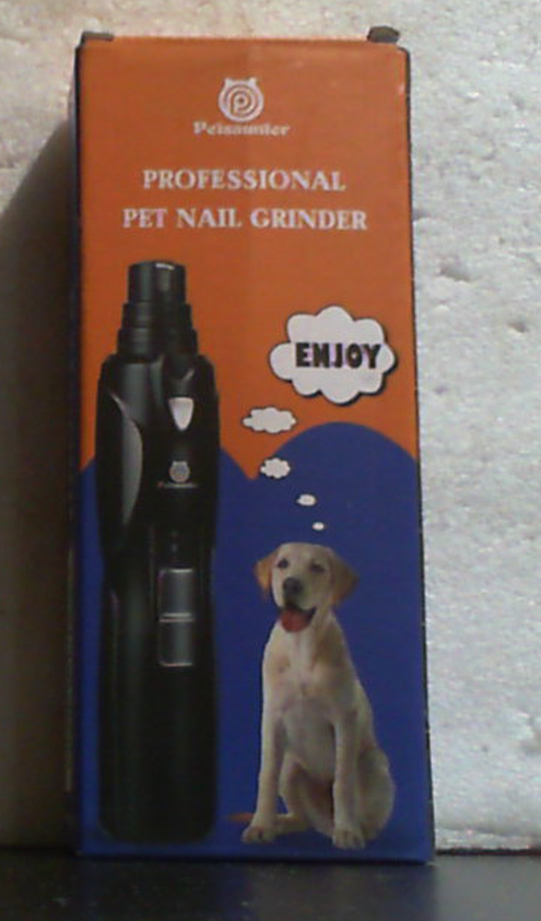 Petsaunter Lima de Unas Electrica para Perro | 2 Velocidades, Luz LED, Interruptor Tactil, USB-C, Silenciosa y de Baja Vibracion, 3 Puertos para Perros y Gatos