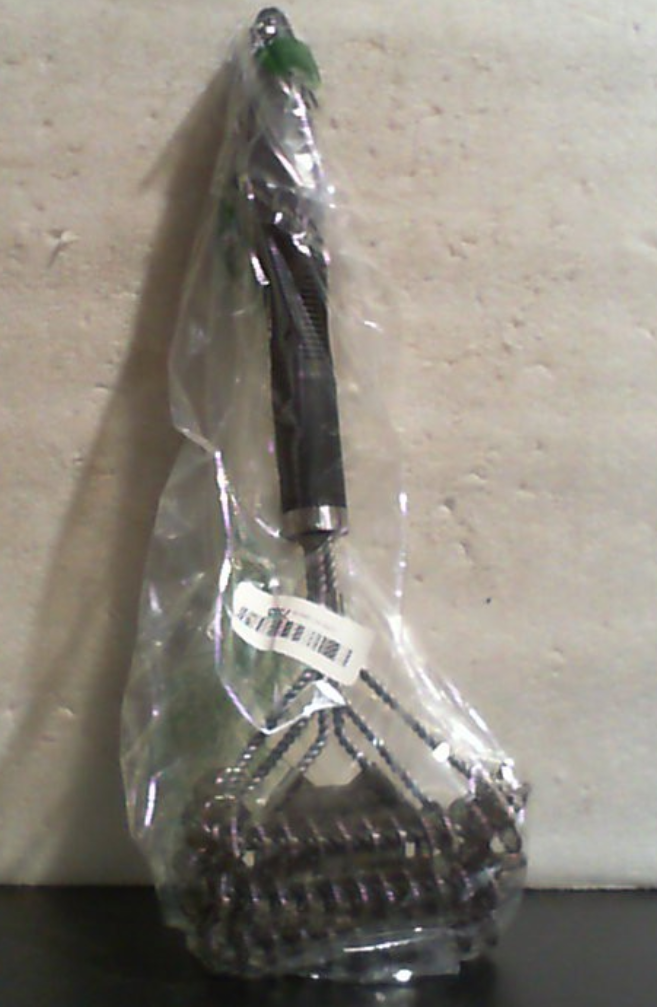 Cepillo y Raspador para Parrilla sin Cerdas | Limpiador Seguro para BBQ de 18 Pulgadas en Acero Inoxidable | Accesorio para Parrillas de Porcelana, Weber, Gas y Carbon