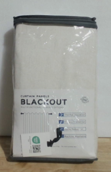 paneles de cortinas Blackout (opacas) de textura tipo lino,
