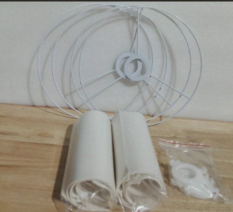 Set de 2 Pantallas de Lampara Beige de Lino, Estilo Tambor, 10.24 Arriba x 10.24 Abajo x 7.48 de Alto Pulgadas, para Lampara de Mesa, Piso y Buro, Facil Ensamblaje ( VIENE CON 12 PIEZAS )