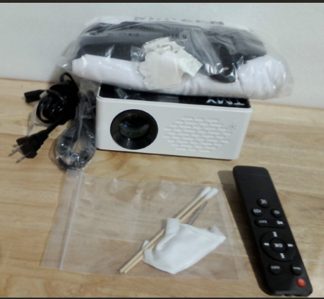 Miniproyector Portatil TMY 1080P Full HD | con Bluetooth | Compatible con TV Stick, Smartphone, PC y Consolas | Interior y Exterior | Incluye Pantalla