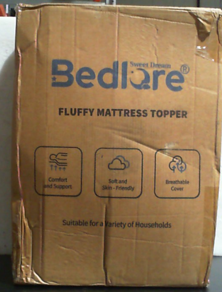 Topper de Colchón BEDLORE Tamaño King | Grueso Tipo Pillow Top para Alivio del Dolor de Espalda | Cubierta Suave y Fresca con Bolsillos Profundos 15-45 cm