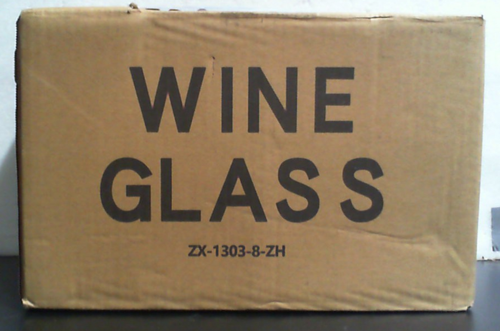 C CREST Set de 7 Copas de Vino 355ml | Cristaleria Transparente Sin Plomo Duradera