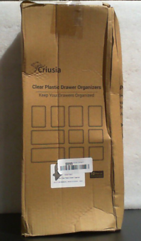 Criusia Organizadores de Cajón 10 Piezas Plástico Transparente | 3 Tamaños Versátiles | Bandejas para Maquillaje y Cocina