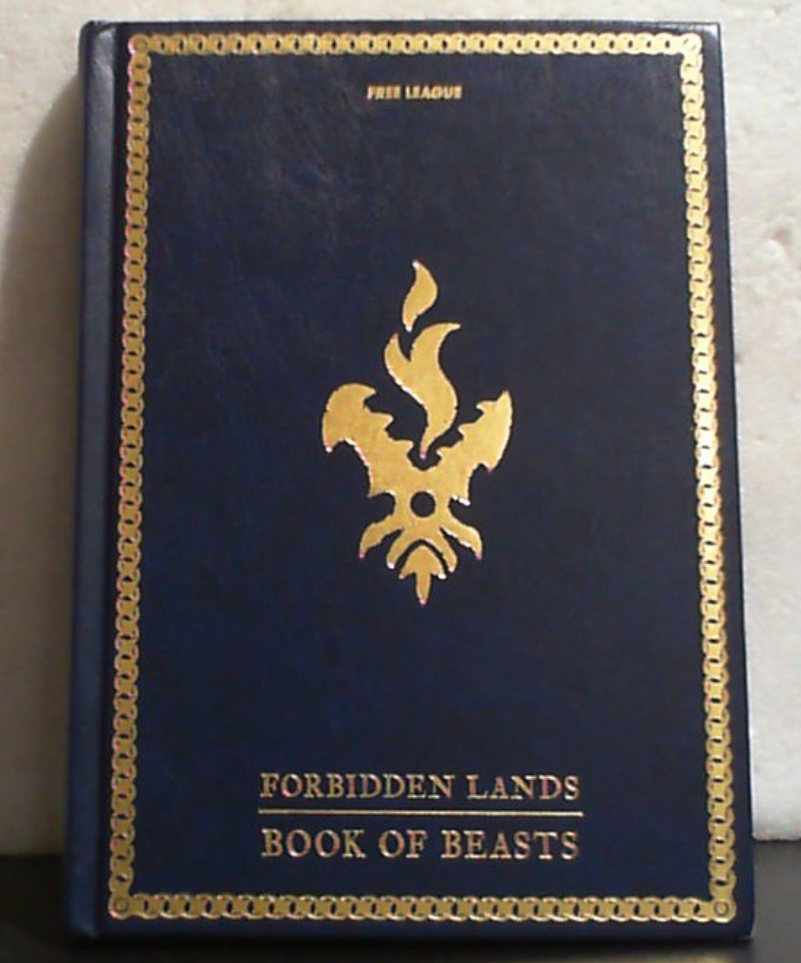 Free League Forbidden Lands: Book of Beasts | Expansión de Bestiario en Tapa Dura para Juego de Rol RPG | Monstruos y Encuentros Letales