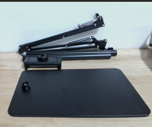 ARTICULO CONTIENE 5 PIEZAS Soporte de Piso para Tablet con Base Metalica de 5 Libras | Altura y Angulo Ajustables | ARTICULO VIENE COMO SE MUESTRA EN LA SEGUNDA IMAGEN ))