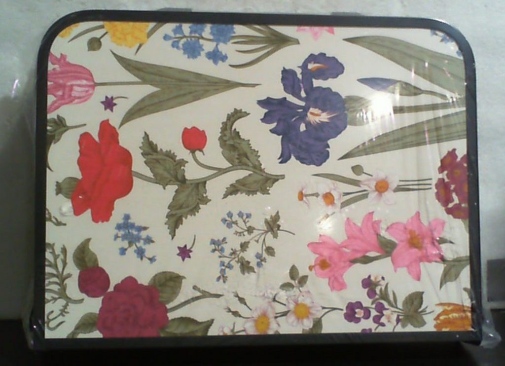 YihuiKo Mesa de Camping Pequena Plegable | Estampado Flores Francesas Vintage, Altura Ajustable, Ligera y Portatil con Asa