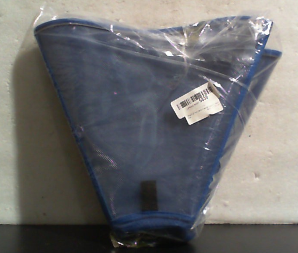 Vithael Collar Cono Mejorado para Perros Grandes y Medianos | Cono Suave de Doble Capa Ajustable | Collar de Recuperación Isabelino Post-Cirugía | Talla L, Azul