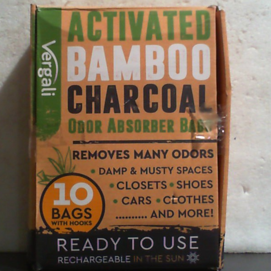 Absorbedor de Olores de Carbon Activado | 10 Bolsas para Auto, Closet, Zapatos y Sotano, Purificador de Aire de Carbon de Bambu, Desodorizante Natural