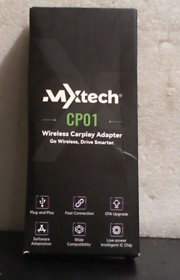 Adaptador Wireless CarPlay para iPhone, Convierte Apple CarPlay Alambrico en Inalambrico, Incluye Dongle USB-A a USB-C, Compatible con Autos desde 2016 e iOS 10+