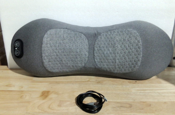 ACCESORIOS SOLO CABLE USB ) Cojín de Soporte Lumbar Eléctrico BroWood 3 en 1 | Para Sillas, Camas y Viaje | Masajeador de Espalda con Calor | Masaje de Tejido Profundo para Aliviar el Dolor