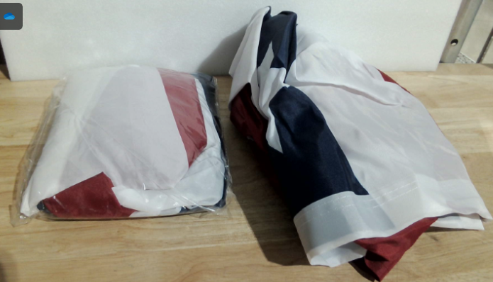 Bandera Abanico Plisado Americano 90x180cm Pack 2 | ARTICULO VIENE COMO SE MUESTRA EN LA SEGUNDA IMAGEN )