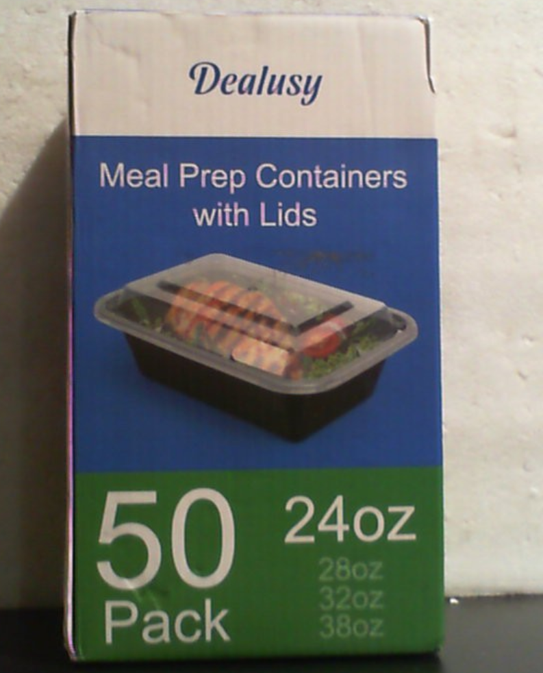 Set 50 Recipientes con Tapa Hermética Dealusy 24oz | Sin BPA, Microondas y Congelador