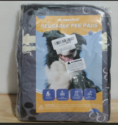 paquete de almohadillas lavables y reutilizables para mascotas (Reusable Pee Pads ( ARTICULO VIENE COMO SE MUESTRA EN LA SEGUNDA IMAGEN ) PAQUETE SELLADO